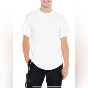 Men’s Scoop Cotton Crew Tee Forever21